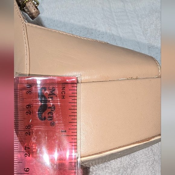 Blush Steve Madden Heels Aomplis Leather Upper S-6 - Picture 6 of 16